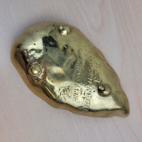 Brass Leaf Trinket Dish - Picture 6 of 9